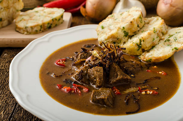 istock Classic Czech goulash with dumplings 482724054