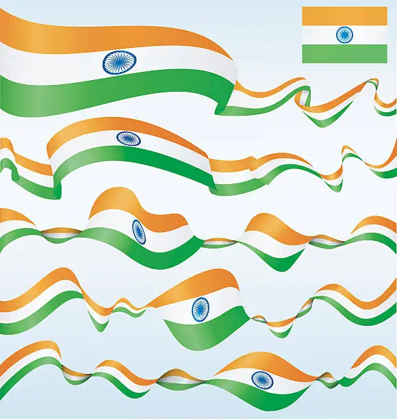 Vector illustration of India - banners