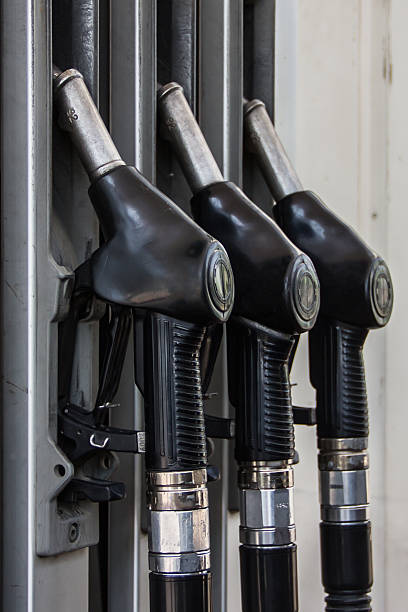 istock Three guns for refueling at the gas station 482724350