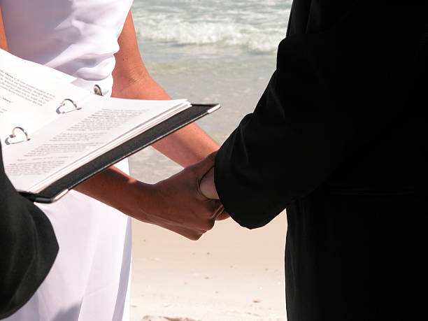 Beach Wedding Ceremony stock photo