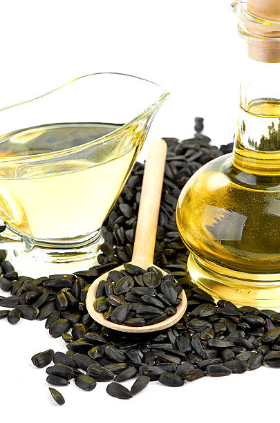 istock Sunflower seeds and oil 482725425