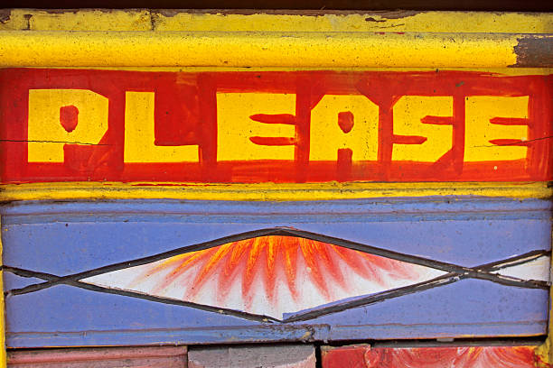 istock Truck painted message of horn please at backside 482726795