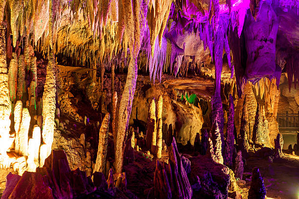 istock Stalactites and stalagmites in cave 482727203