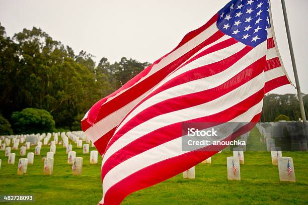 Us Memorial Day Ceremony The Presidio Cemeterysan Francisco Stock Photo - Download Image Now