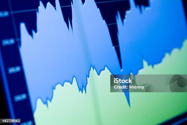 비즈니스 차트별 LCD에 대한 스톡 사진 및 기타 이미지 - LCD, Stock Market Crash, 개념