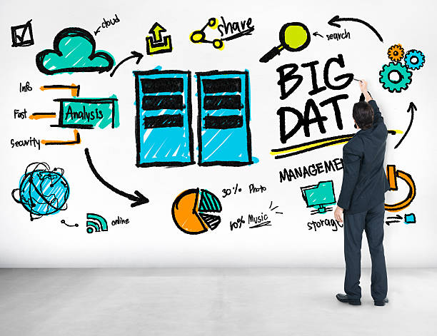 istock Businessman Big Data Corporate Ideas Writing Concept 482728596