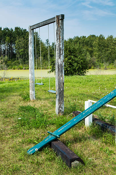 istock Vintage Swing and Seesaw 482729125