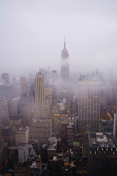 istock New York Skyline in the Fog 482729480
