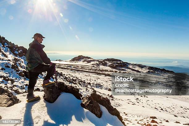 Sucess En La Montaña Foto de stock y más banco de imágenes de Acantilado - Acantilado, Adulto, Aire libre