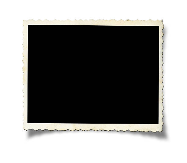 Blank old photo paper Blank old photo paper isolated on white background 20th century style photos stock pictures, royalty-free photos & images