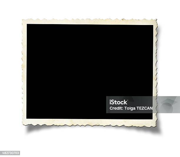 Blank Old Photo Paper Stock Photo - Download Image Now - Photograph, Photography, Frame - Border
