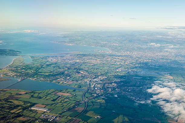 Aerial view of Dublin, Ireland