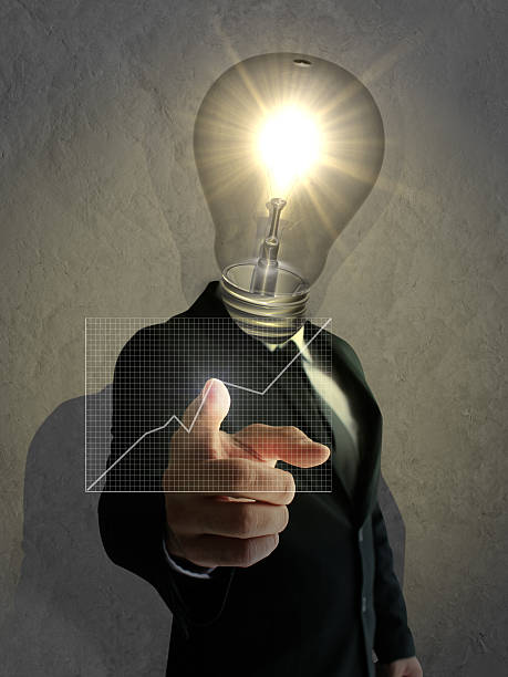 istock Smart Banker and Rising Exchange Graphics 482731312