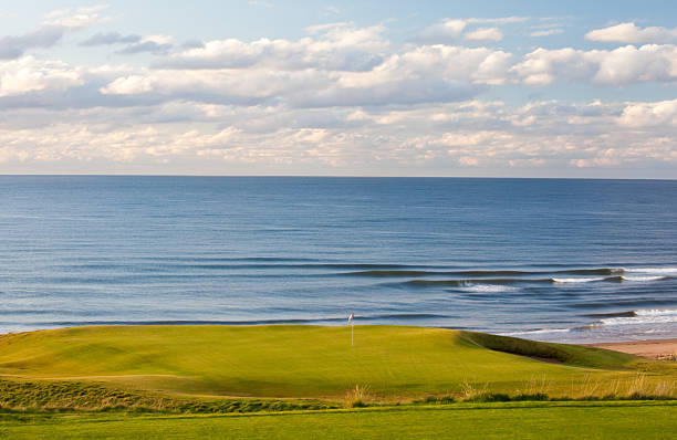istock Golf Green at Beautiful Seaside Resort 482731650