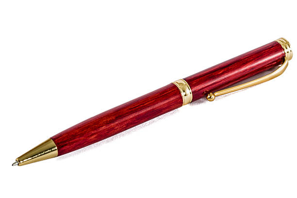 istock Red ballpoint pen, isolated on white, with clipping path 482735952