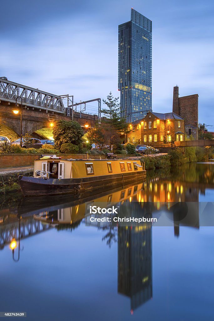 Paisaje de la ciudad de Manchester, Inglaterra, Reino Unido - Foto de stock de Manchester - Reino Unido libre de derechos