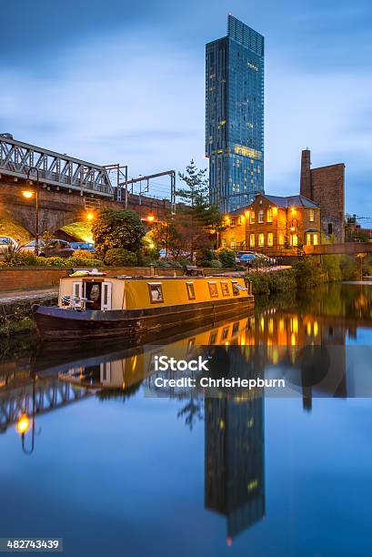 Paisaje De La Ciudad De Manchester Inglaterra Reino Unido Foto de stock y más banco de imágenes de Manchester - Reino Unido