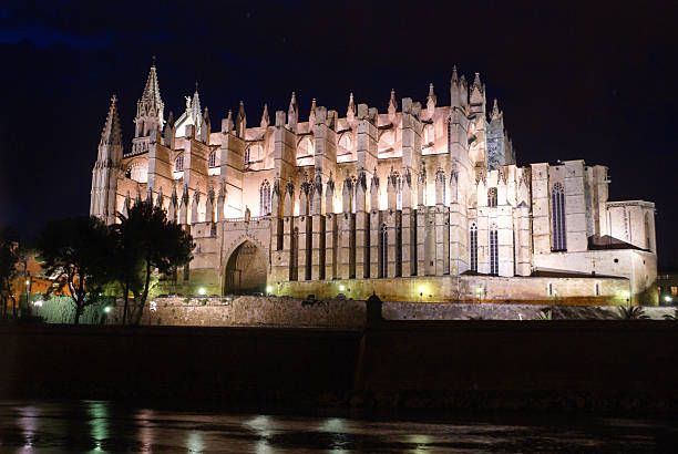 istock Cathedral of Palma de Mallorca La Seu night view 482743869