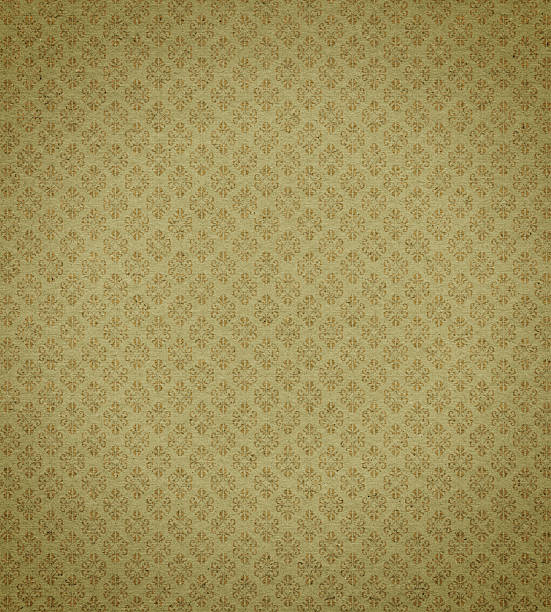 papel de parede antigo com folha de ouro textura de fundo - obsolete old fashioned retro revival 20th century style imagens e fotografias de stock