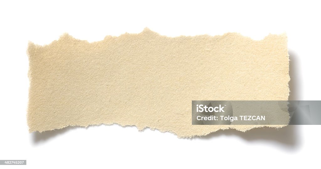Message Paper Ready for your message, isolated on white background Paper Stock Photo