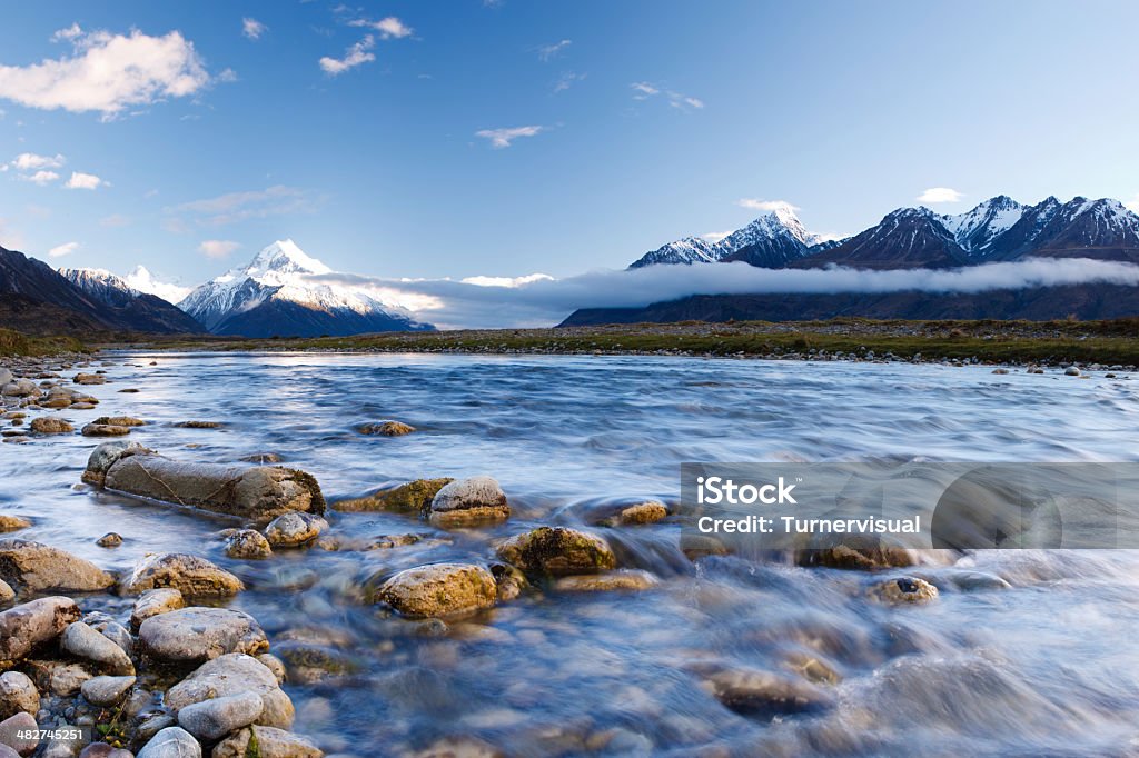 Tasman Valley Stream - Lizenzfrei Neuseeland Stock-Foto