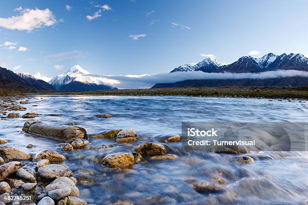 Tasman Valley Stream Stockfoto und mehr Bilder von Neuseeland - Neuseeland, Fluss, Wasser