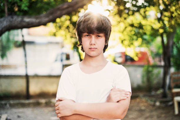 istock Caucasian Boy at The Garden 482745946