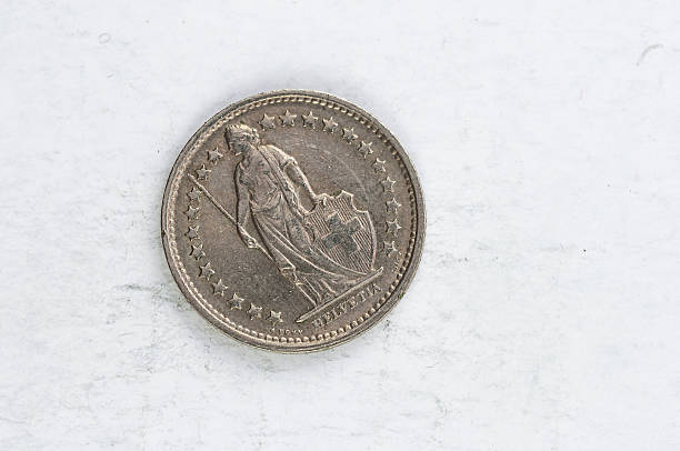 istock 1/2 Switzerland Franken Coin 1987 silver 482746296