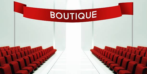 istock Fashion boutique empty runway background 482746891