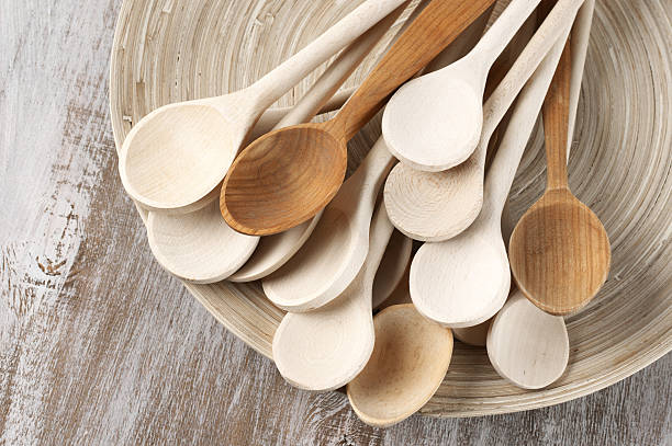istock Wooden spoons in dish 482747066