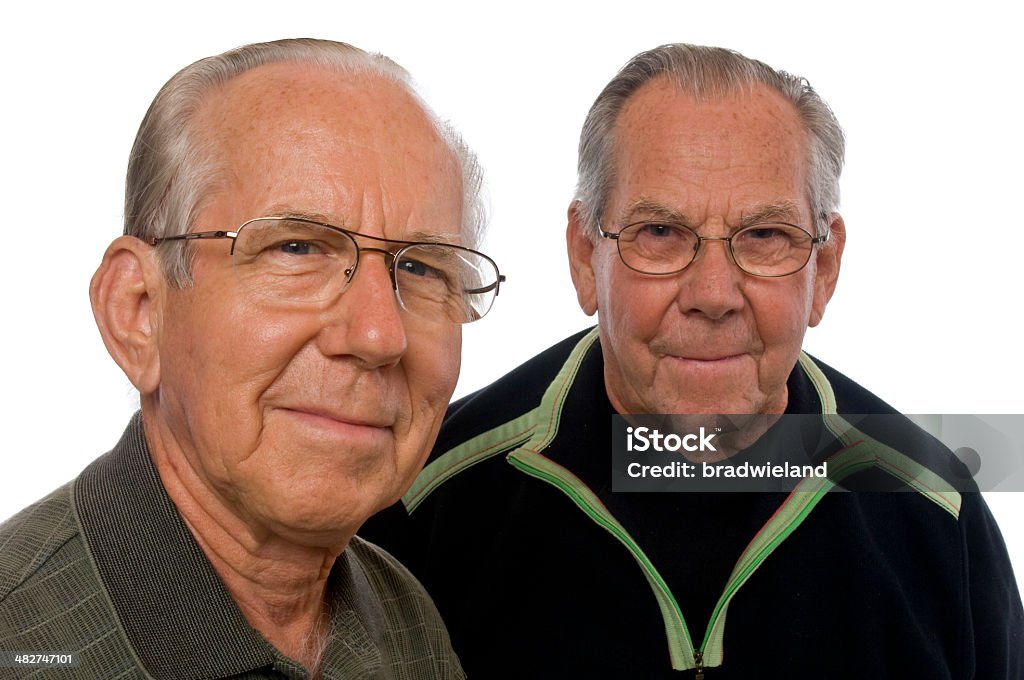 Sênior Brothers - Foto de stock de 70 anos royalty-free