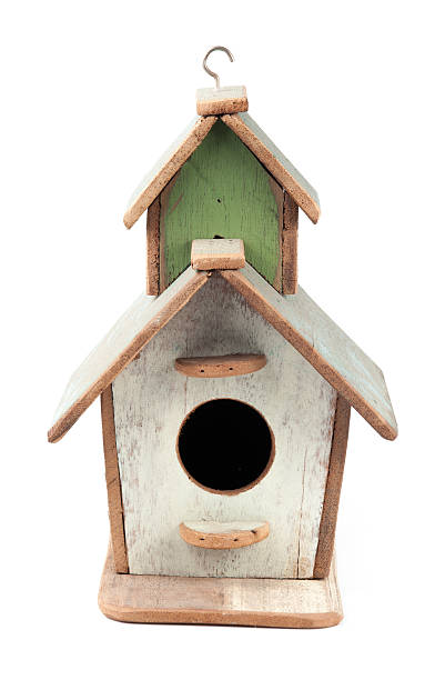 istock Wooden Bird House Isolated on White 482747489