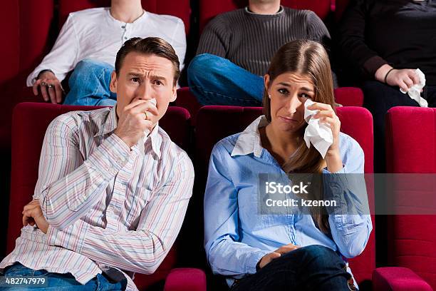 Couple And Other People In Cinema Stock Photo - Download Image Now - Adult, Arts Culture and Entertainment, Audience