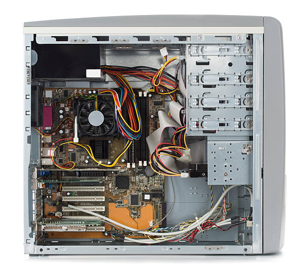 Inside of Computer stock photo