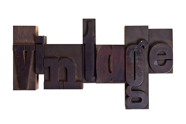 istock vintage, word written in letterpress type blocks 482749969