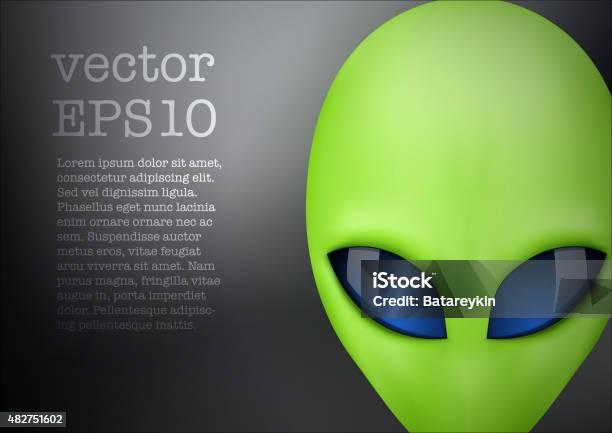 Alien Head Creature From Another World Vector Stock Illustration ...