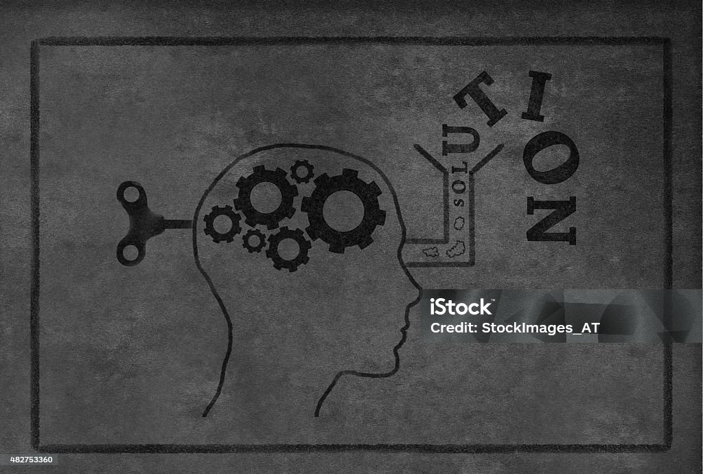 Develop Solution Drawing Developing A Solution On Blackboard Stock Illustration - Download Image ...
