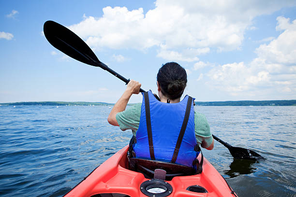 istock Man In A Kayak On A Large Lake 482753440