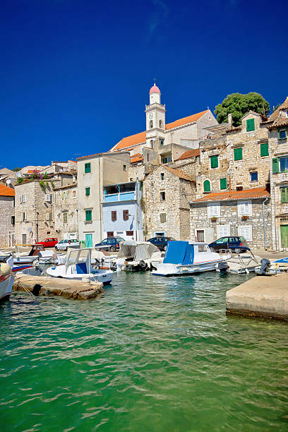 istock Sibenik green sea and blue sky 482753592