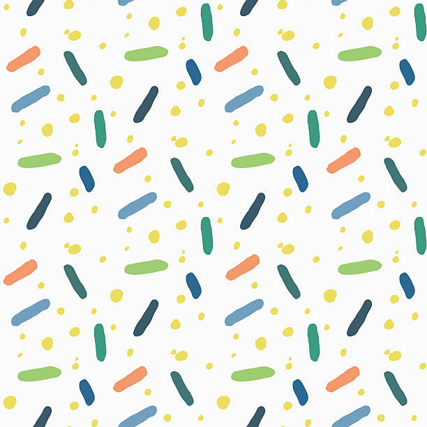 wektor bezszwowe wzory. ładny i kolorowy tle. - polka dot stock illustrations