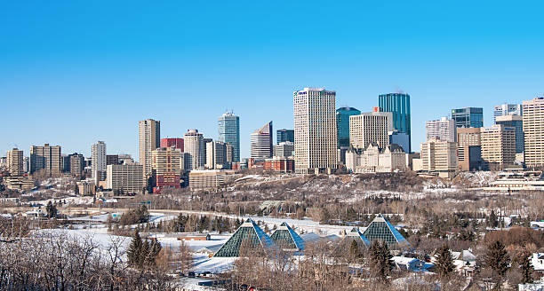 istock Edmonton Skyline in the winter with some snow 482760330