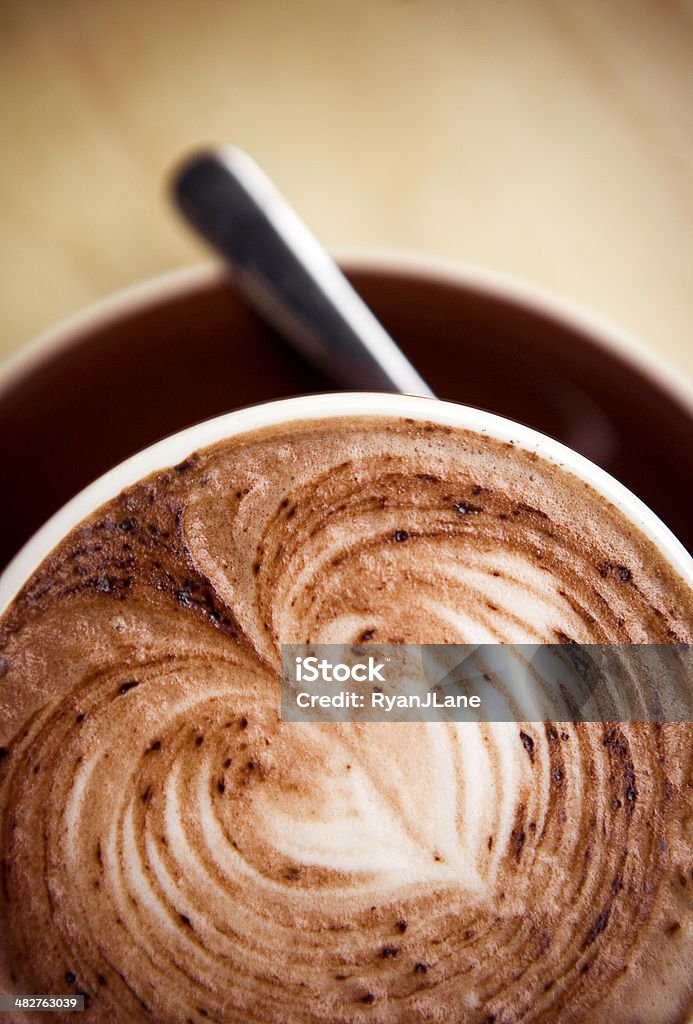 Café Café Latte coração com espaço para texto - Royalty-free Café - Bebida Foto de stock