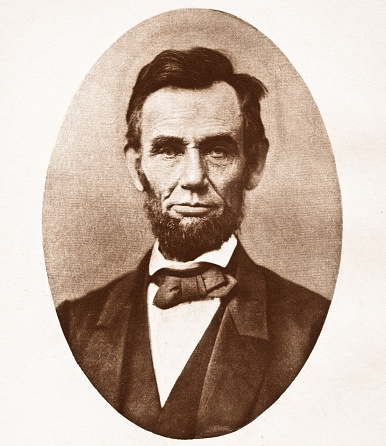 Vintage engraving of Abraham Lincoln,16th President of the united states (1809-1865) from original (1865) of Alexander Gardner (1821-1882)More like this