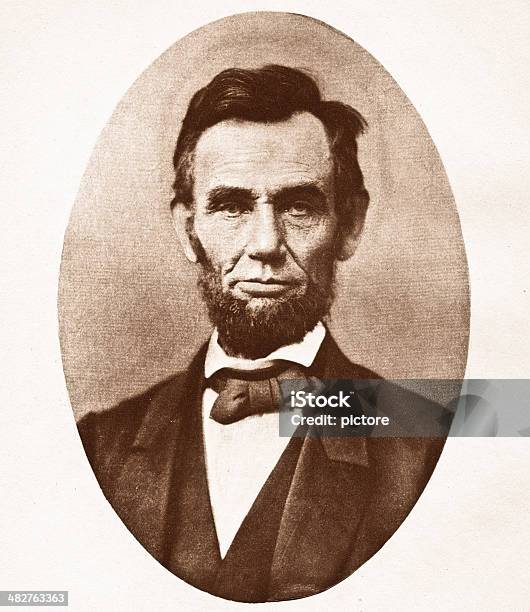 Abraham Lincoln Stock Illustration - Download Image Now - Abraham Lincoln, Looking At Camera, Beard