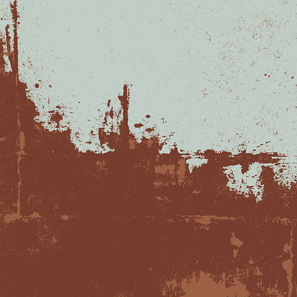 Rusty texture. Grunge background Rusty texture. Grunge illustration of a rusty painted metal. copper wall stock illustrations