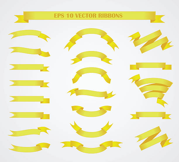 100 Yellow Ribbons 50+ Rolled 100 Stock Illustrations, Royalty-Free Vector Graphics & Clip ...