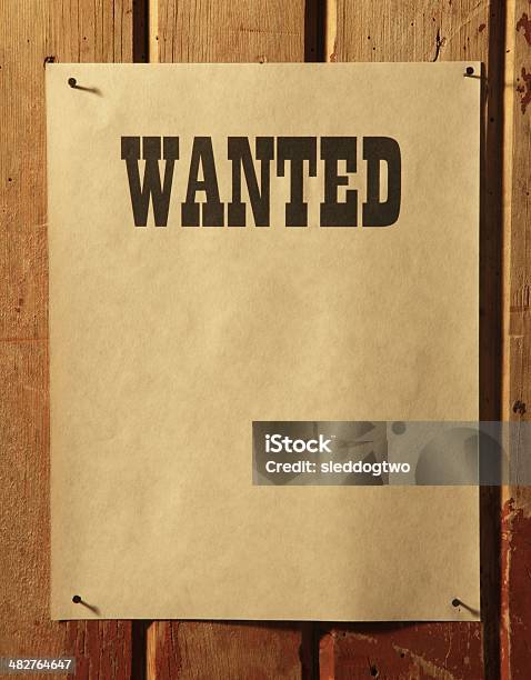 Wanted Poster Stock Photo - Download Image Now - Blank, Border - Frame, Communication