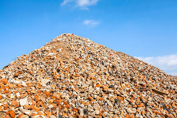 istock Heap of brick rubble 482765671