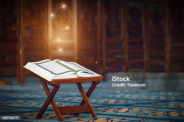 Quran In The Mosque Stock Photo - Download Image Now - Koran, Islam, Praying
