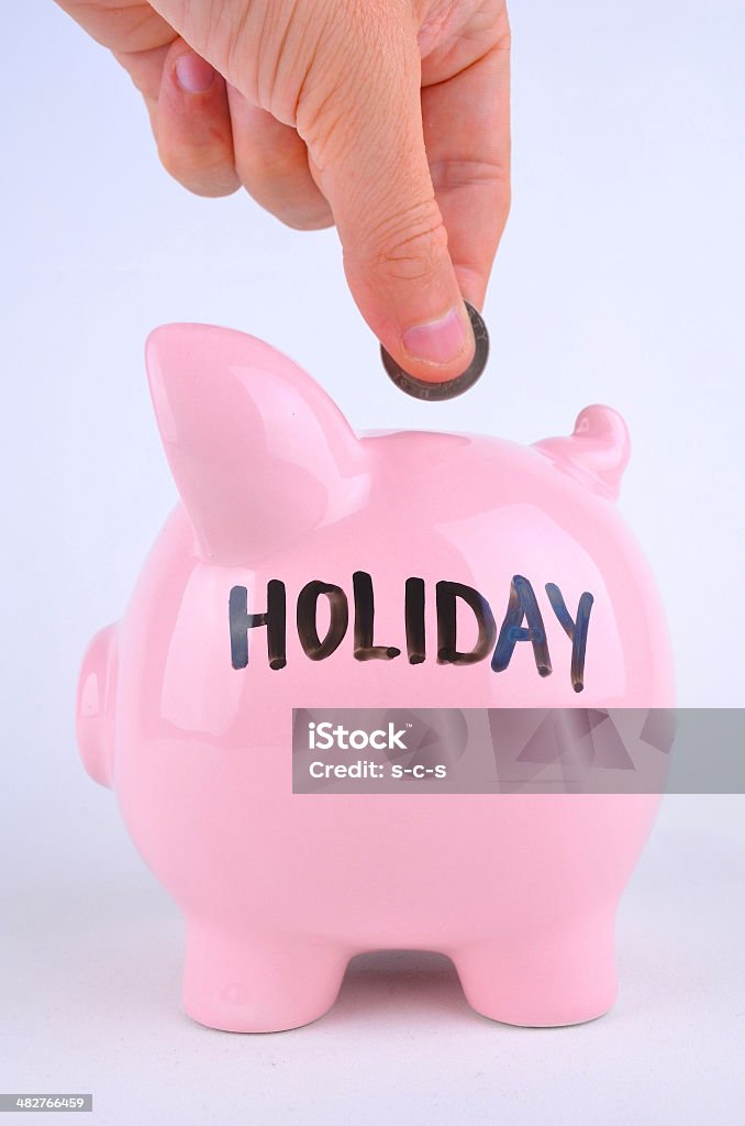 Salvataggio per una vacanza - Foto stock royalty-free di Affari